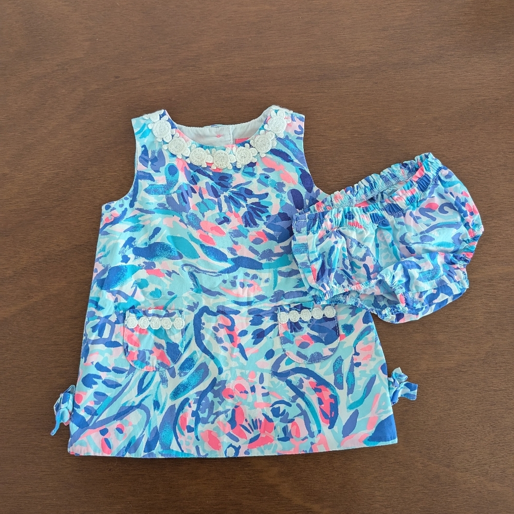 Lily Pulitzer Baby Girl Shift Dress Outfit, 6-12 Months